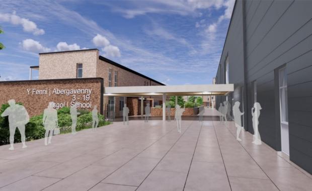 Free Press Series: A view of how the main entrance could look. Picture: Rio Architects/ Monmouthshire council 