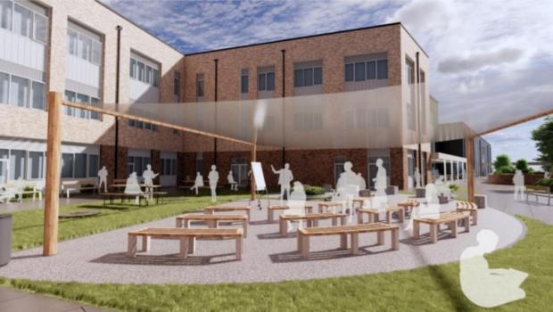 Free Press Series: How a proposed \'teaching courtyard\' could look. Picture: Rio Architects/ Monmouthshire council 