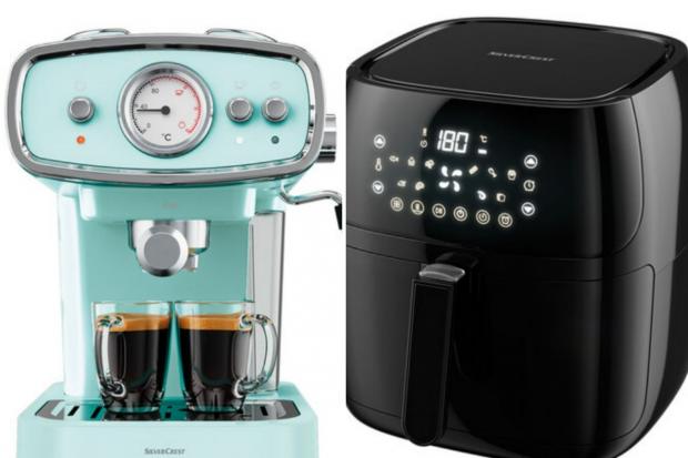 Free Press Series: Photos via Lidl show the espresso maker and air fryer in the middle aisle.