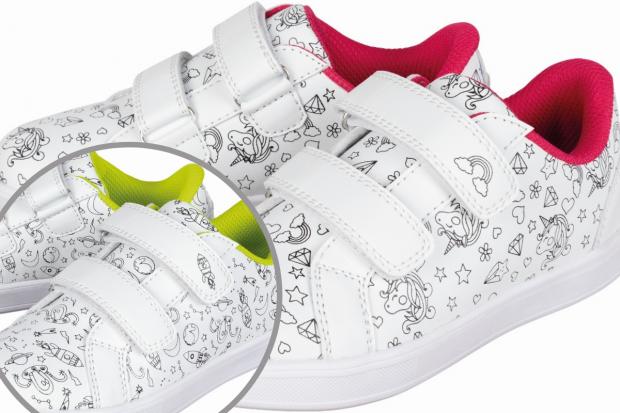 Free Press Series: Colour-In Trainers (Lidl/Canva)