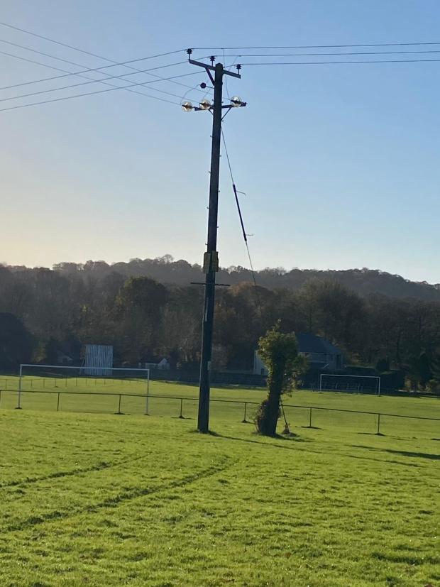 Free Press Series: Electric cables overhead are currently preventing sport being played on certain areas of the ground.