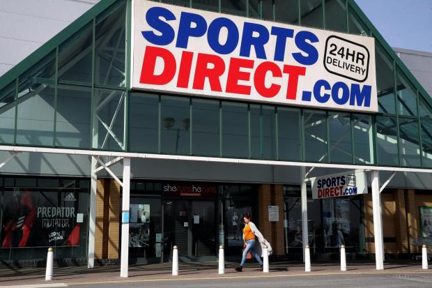 Free Press Series: Sports Direct store. Credit: PA