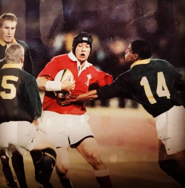 Free Press Series: Lenny Woodard in action for Wales against South Africa. Picture; Lenny Woodard