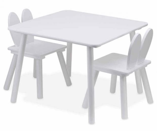 Free Press Series: Kids’ Wooden Table and Chairs Set (Aldi)