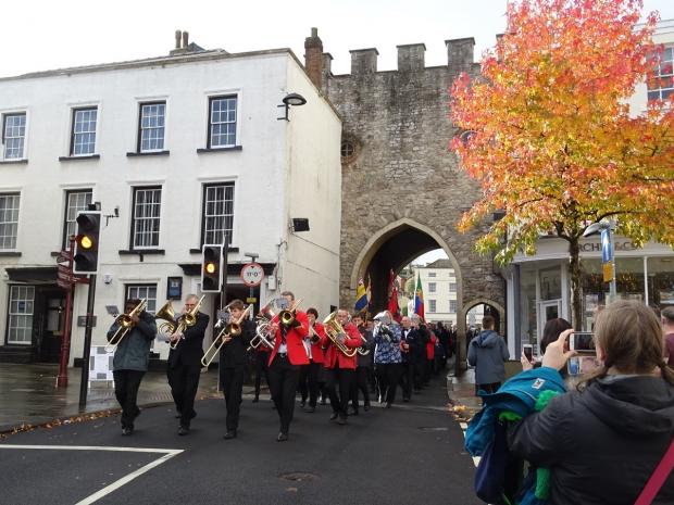 Free Press Series: Chepstow Remembrance Day parade 2018 Picture: John Burrows