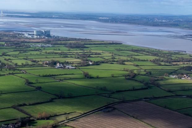 The Severn Edge site looking towards the Welsh coast. Picture: Western Gateway