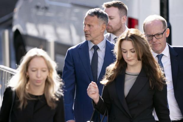 Former Manchester United and Wales footballer Ryan Giggs arrives at Manchester Crown Court today. Picture: Danny Lawson/PA Wire