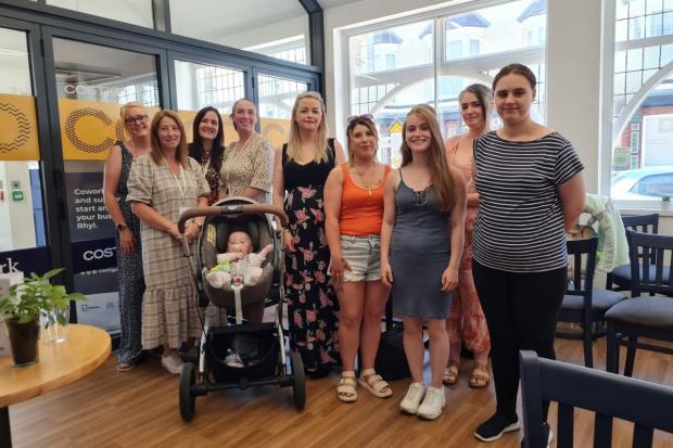 Staff and mums who attend the support group.