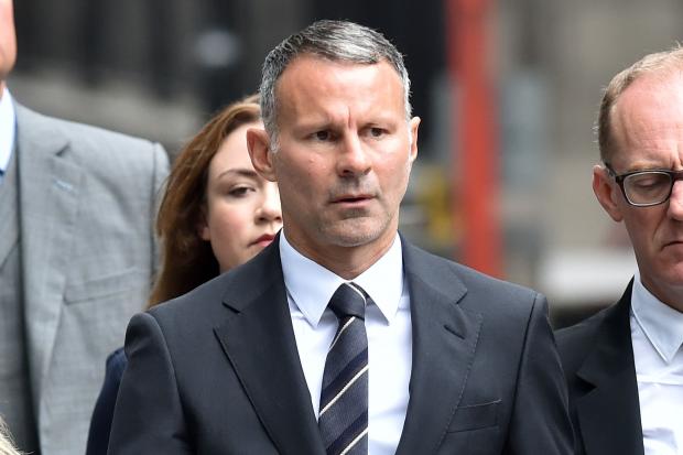Ryan Giggs arrives in court. Picture: PA