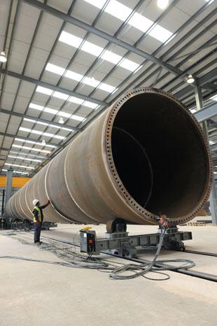 TURBINE PLANT: Wind turbine maker Mabey Bridge in Chepstow is to shed 45 jobs