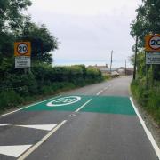 St Brides with their 20mph signs