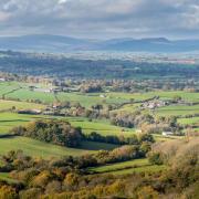 Countryside: One of Larry's favourite views looking out over the Usk Valley
