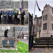 Members of the Blaenavon branch of the Royal British Legion and local politicians opened the town's Garden of Remembrance this year.