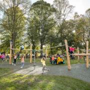 A new play park officially opened in Chippenham Fields in Monmouth last month