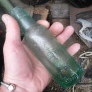 The bottle marked 'H. L. Williams, Newport, Mon' was found in the Severn estuary. (Picture: Martin Morgan)