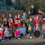 pupils at St Mary’s RC Primary School receive their very own re-plantable Christmas tree saplings.