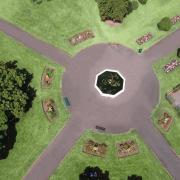 Circle: A shot of Fishpond Park, Sebastopol, from the air. Picture: Phil Watkins, South Wales Argus Camera Club.