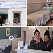 Best friends: Rebekah Hennah (left) and Lauren Brown (right) joined forces to open a new beauty salon in Cwmbran.