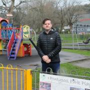 Torfaen council leader Cllr Anthony Hunt at Pontypool Park, which is one of the planned sites for installing inclusive play equipment. Picture: Torfaen council.