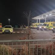 David Hamer took this picture Grange hospital in the early hours of last Monday (February 28)