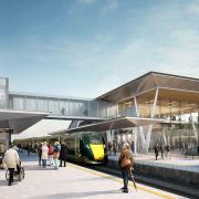 An artist's impression of the proposed Cardiff Parkway railway station. (Image: Wilkinson Eyre)