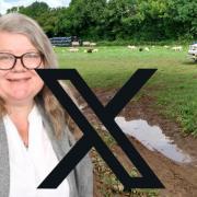 Cllr Sara Burch has resigned her top job after expressing 'regret' over a post she made on X about discussion over this field in Magor as a potential Gypsy Traveller site.