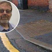 Councillor Stuart Ashley who has raised concerns about parking over dropped kerbs.