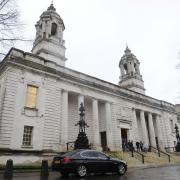 File photo showing the entrance to Cardiff Crown Court.
