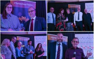 Volunteers celebrated at the Torfaen Community and Volunteer Awards.