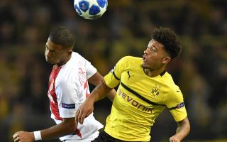 Jadon Sancho, right, created another goal in Borussia Dortmund's win over Monaco